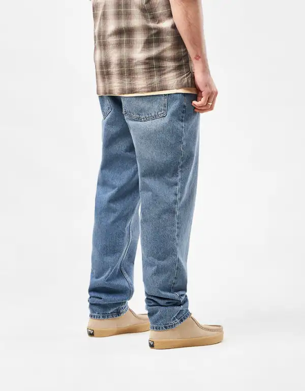 Washed Regular Tapered Denim Jeans