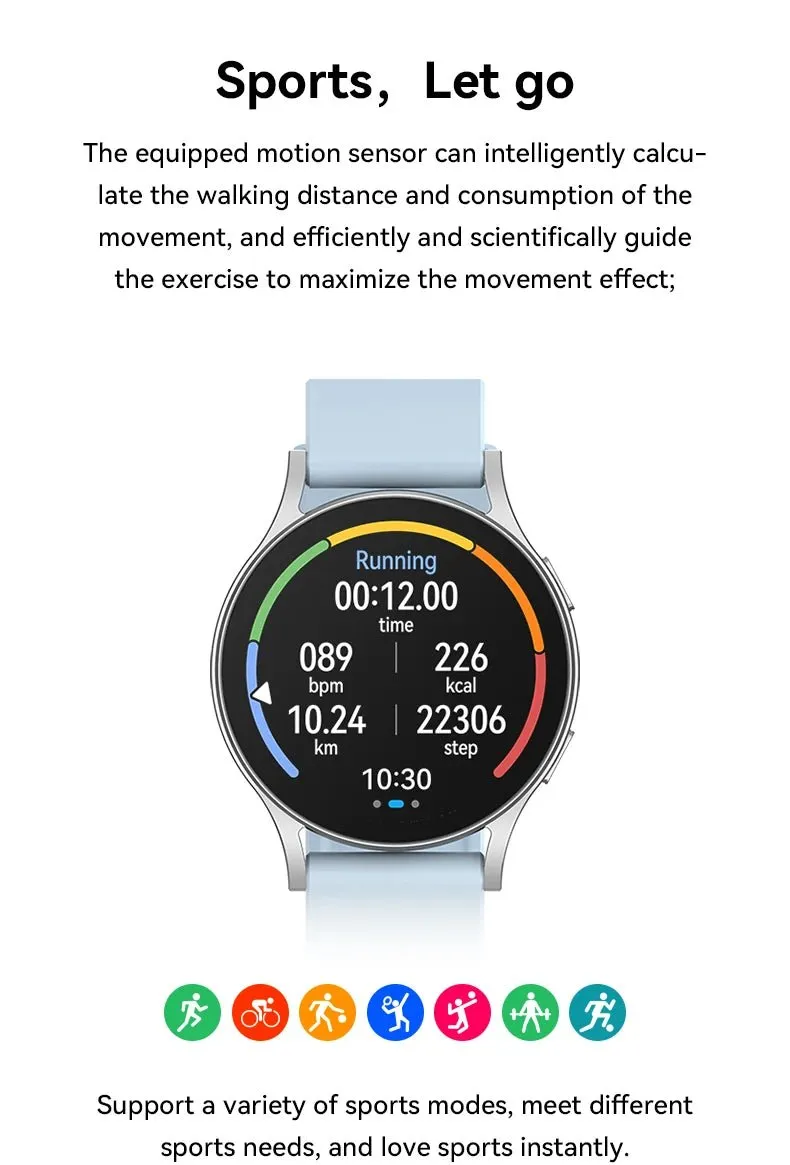 Luxury Unisex Smartwatch with FitPro BT 5.3+5.3, Dual-mode Bluetooth, Alloy Case, LCD Display