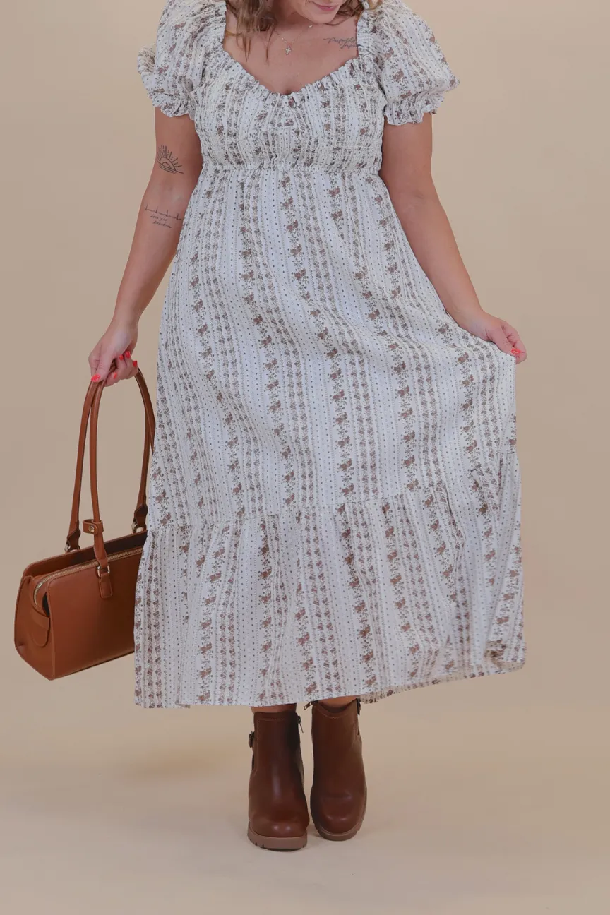 Woven Floral Maxi Dress