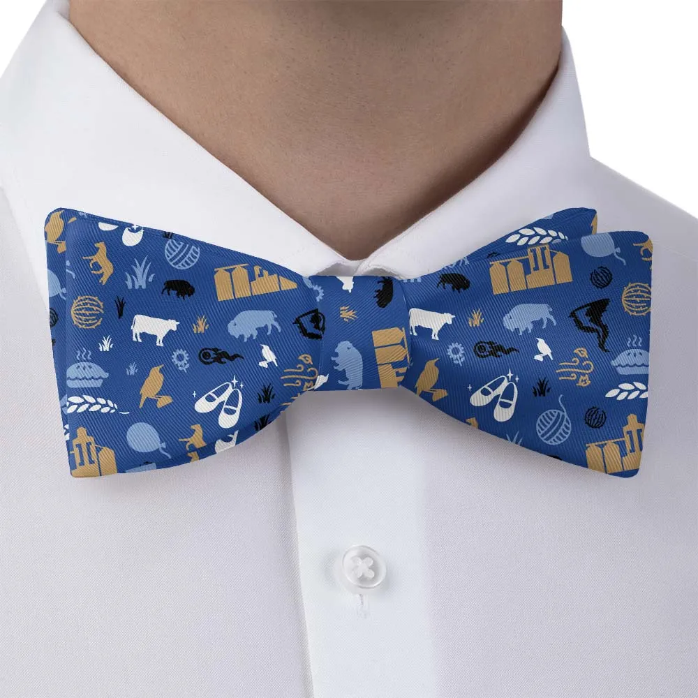 Jayhawker Sunflower Heritage Motif Bow Tie