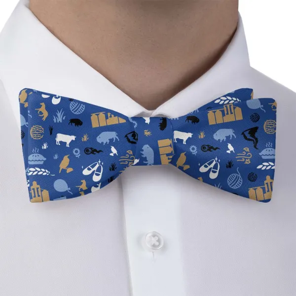 Jayhawker Sunflower Heritage Motif Bow Tie