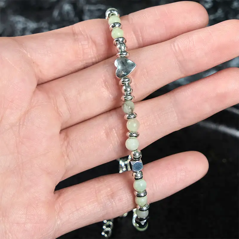 Natural Stone Amazonite Amethyst Lazurite Lapis Lazuli Bracelet