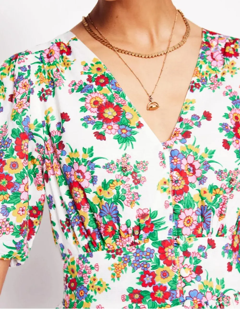 Lillian Cotton Midi Dress