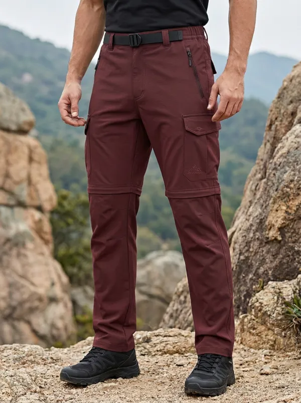 Men's Trail Rugged Waterproof Zip-Off Tactical Cargo Pants