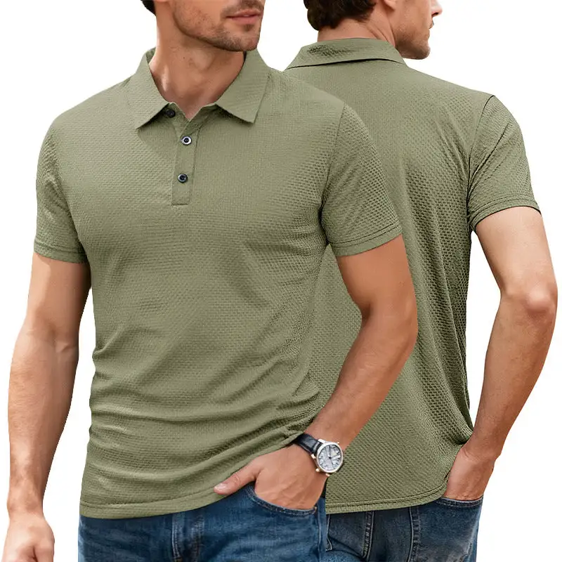 Jacquard Slim Fit Polo Shirt