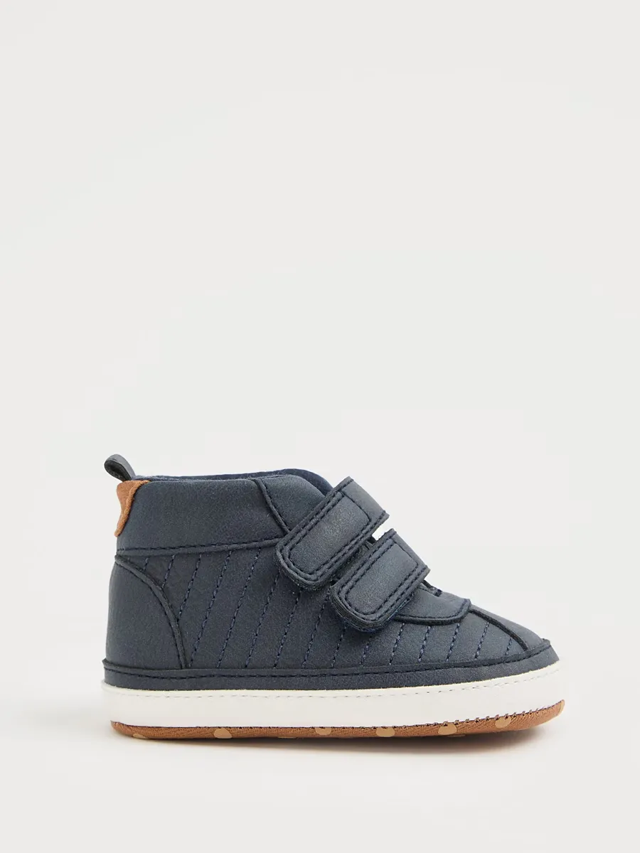 Navy High Top Shoes