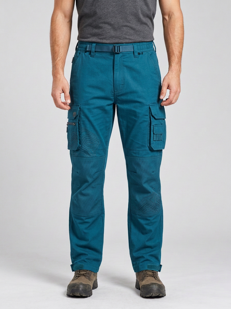 Tactical Outdoor Topographic Pattern Cargo Pants