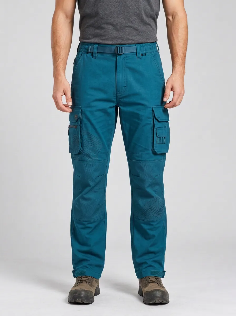 Tactical Outdoor Topographic Pattern Cargo Pants