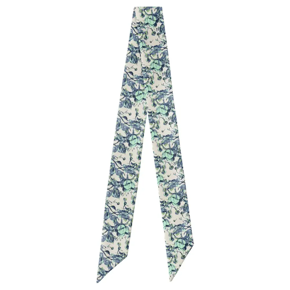 Abstract Floral Pattern Hair Scarf