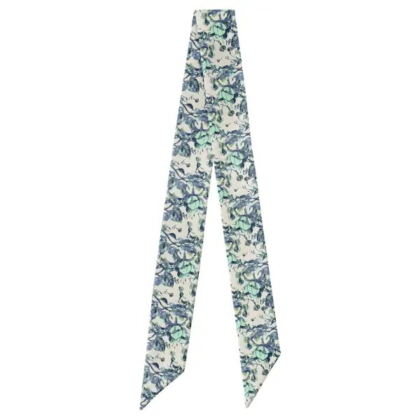Abstract Floral Pattern Hair Scarf