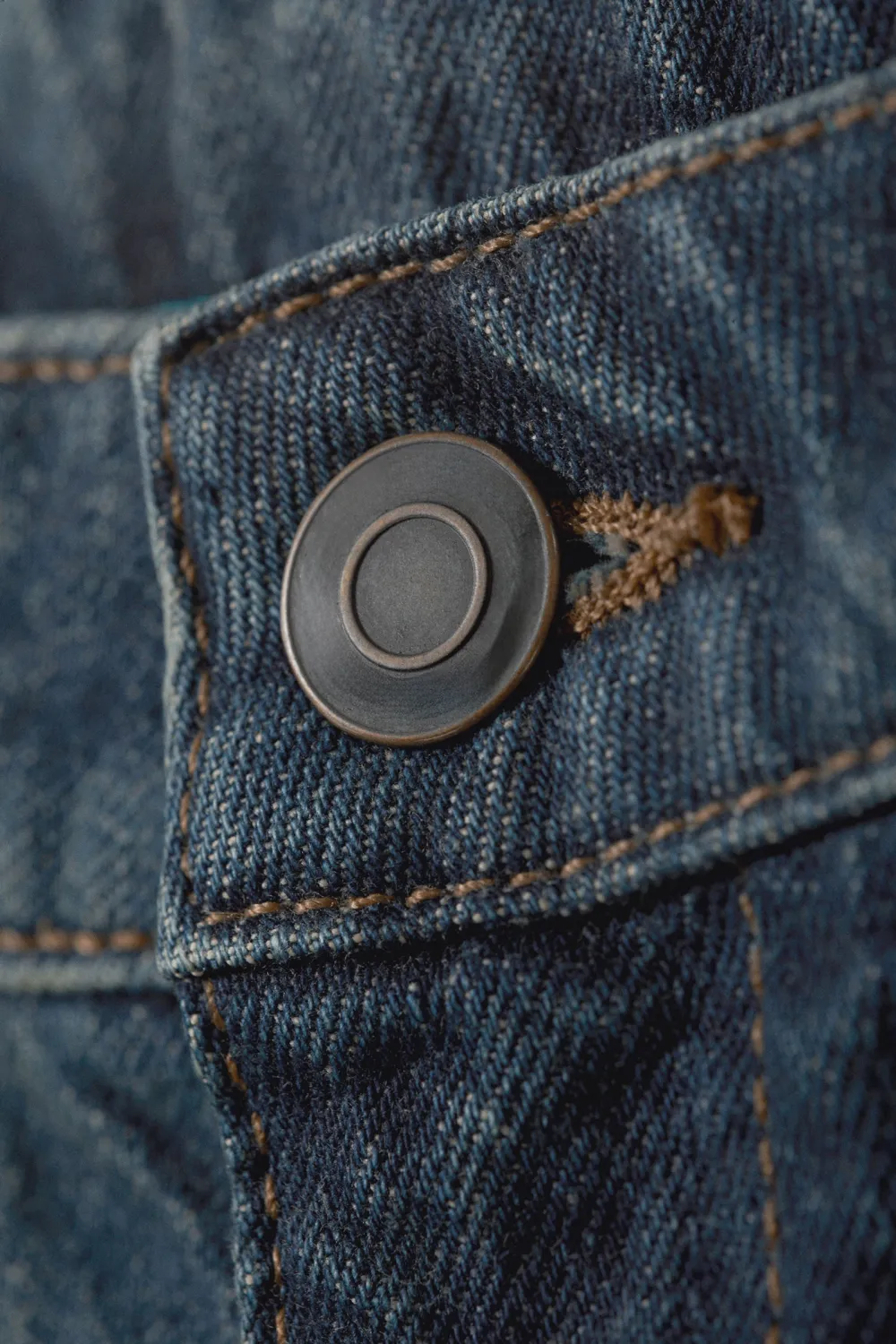 Pocketed Button Wide Leg Jeans
