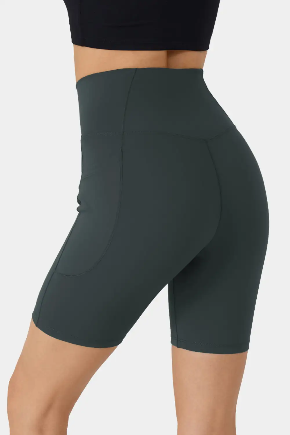 Swimwear Solid Split Pocket Sheath Active Bikinis Bottoms