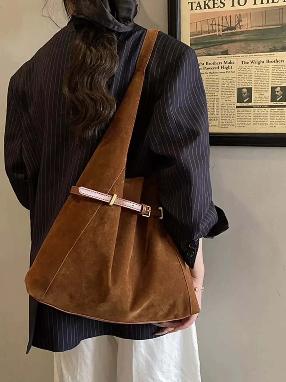 Buckle Strap Shoulder Bag