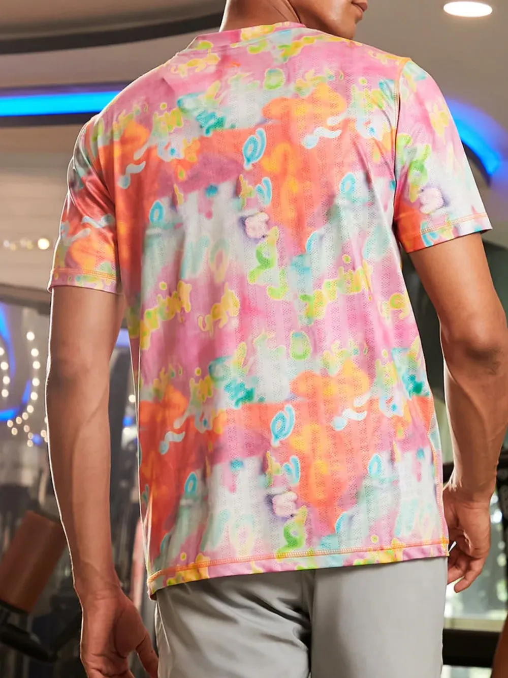 Crew Neck Sporty Activewear T-Shirt