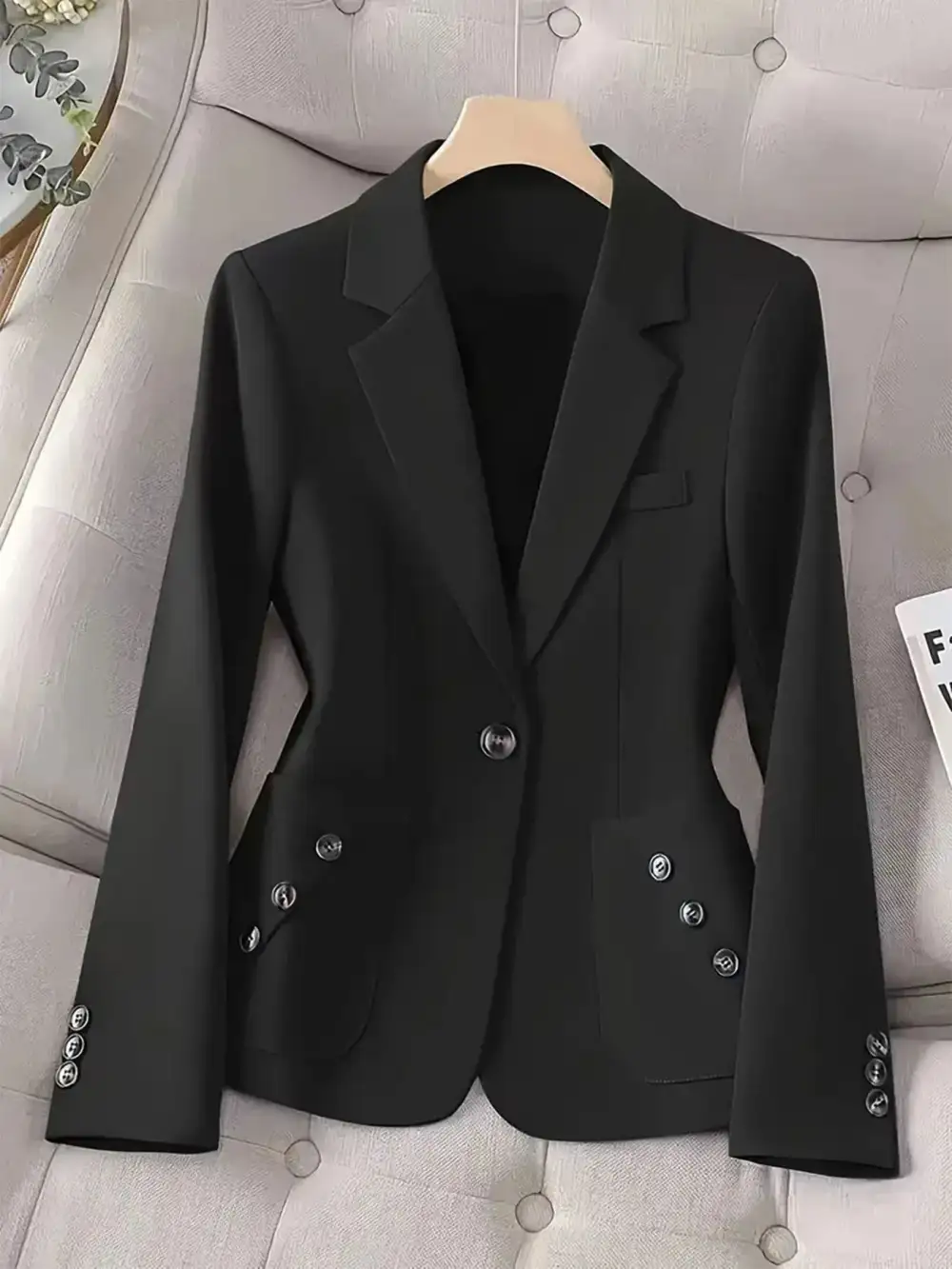Refined Single-Button Blazer