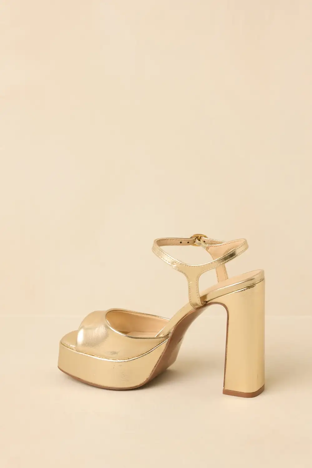 Graceful Faux Leather Leather Heels