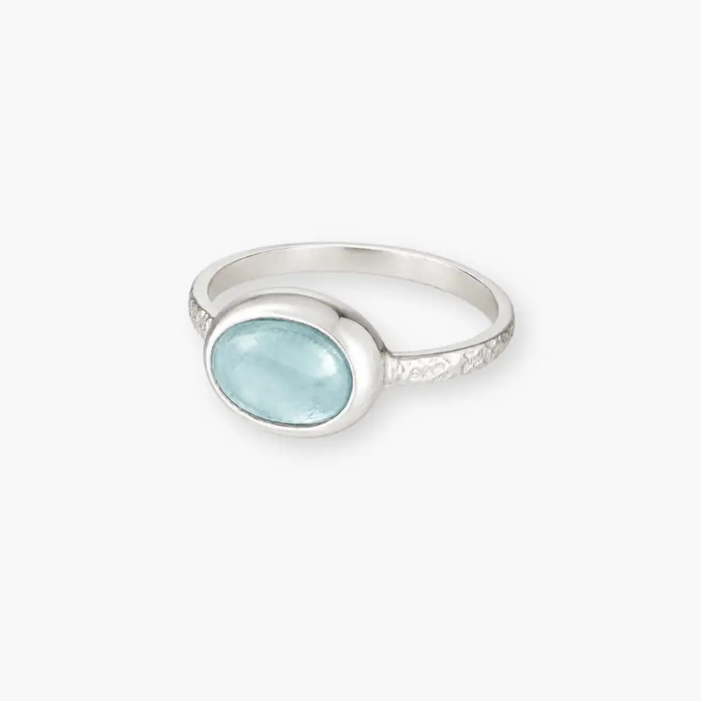 Aquamarine Oval Ring