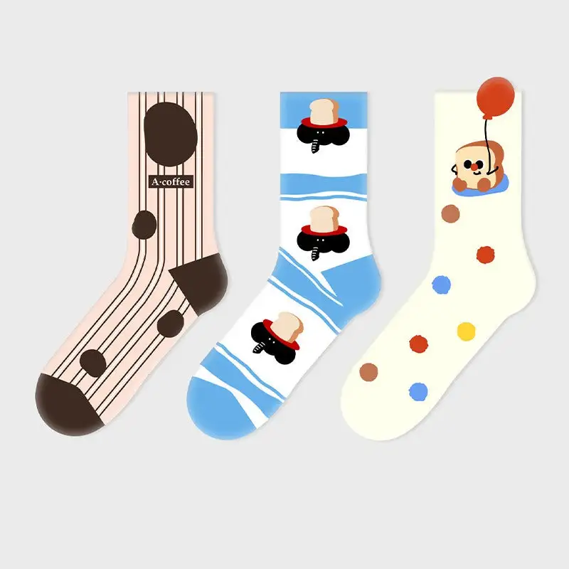 Playful Toast and Crew Socks