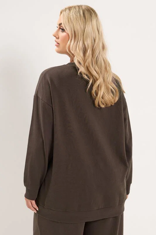 Chocolate Brown Sweatshirt detail 2