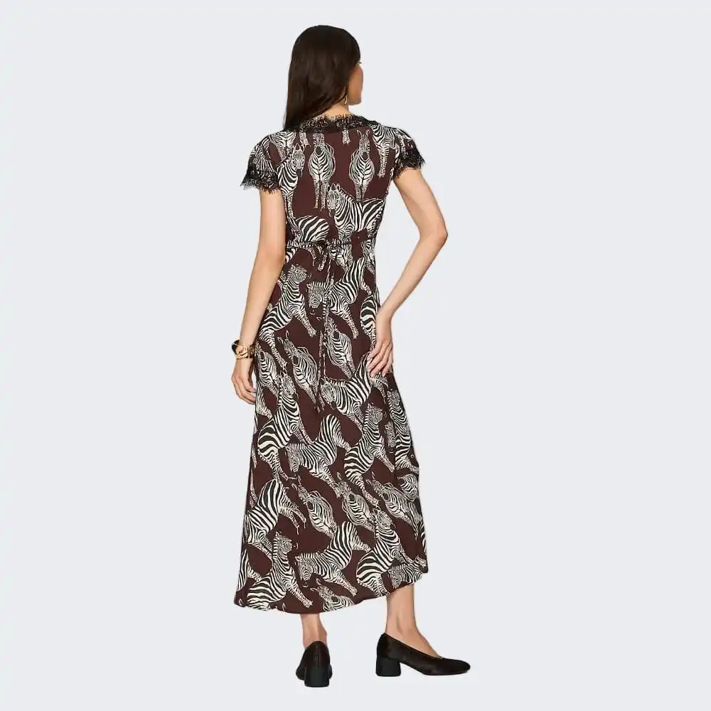 Classic Cap-Sleeve Women's Maxi Dress