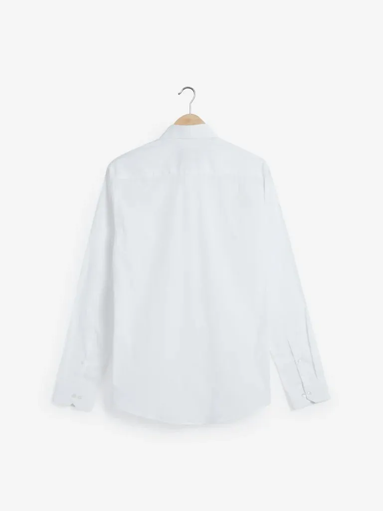 Man's Formals Black Cotton-Blend Ultra Loose Shirt