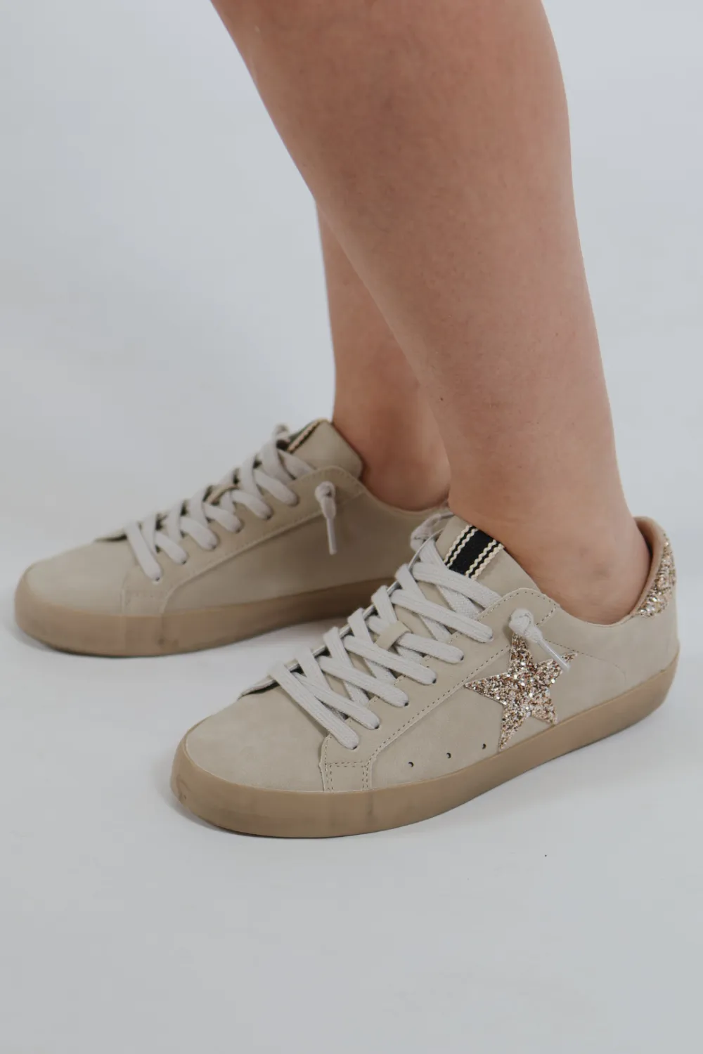 Vintage Inspired Suede Casual Sneakers