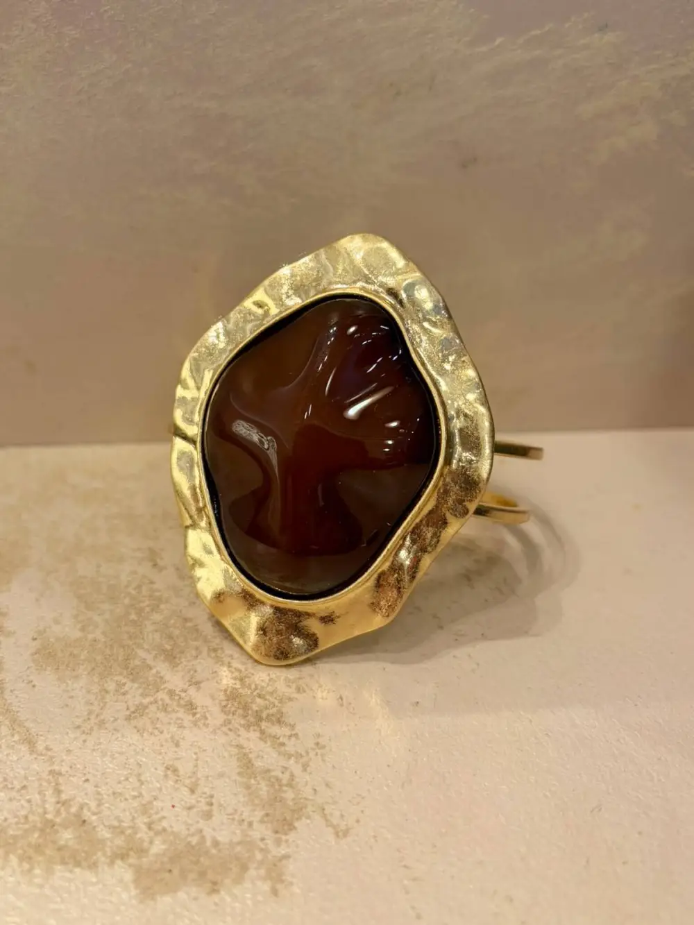 Resin Metal Cuff Bracelet