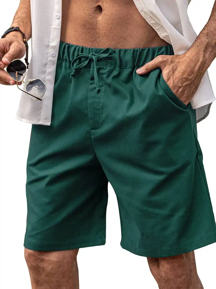 Pull On Linen Shorts