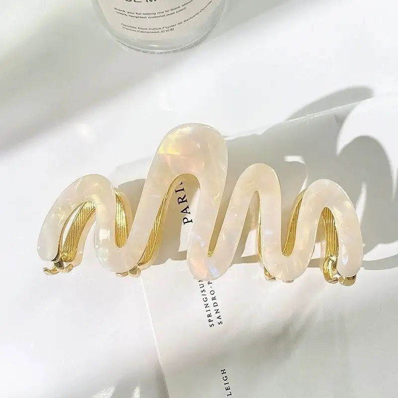 Iridescent Wavy Hair Clip