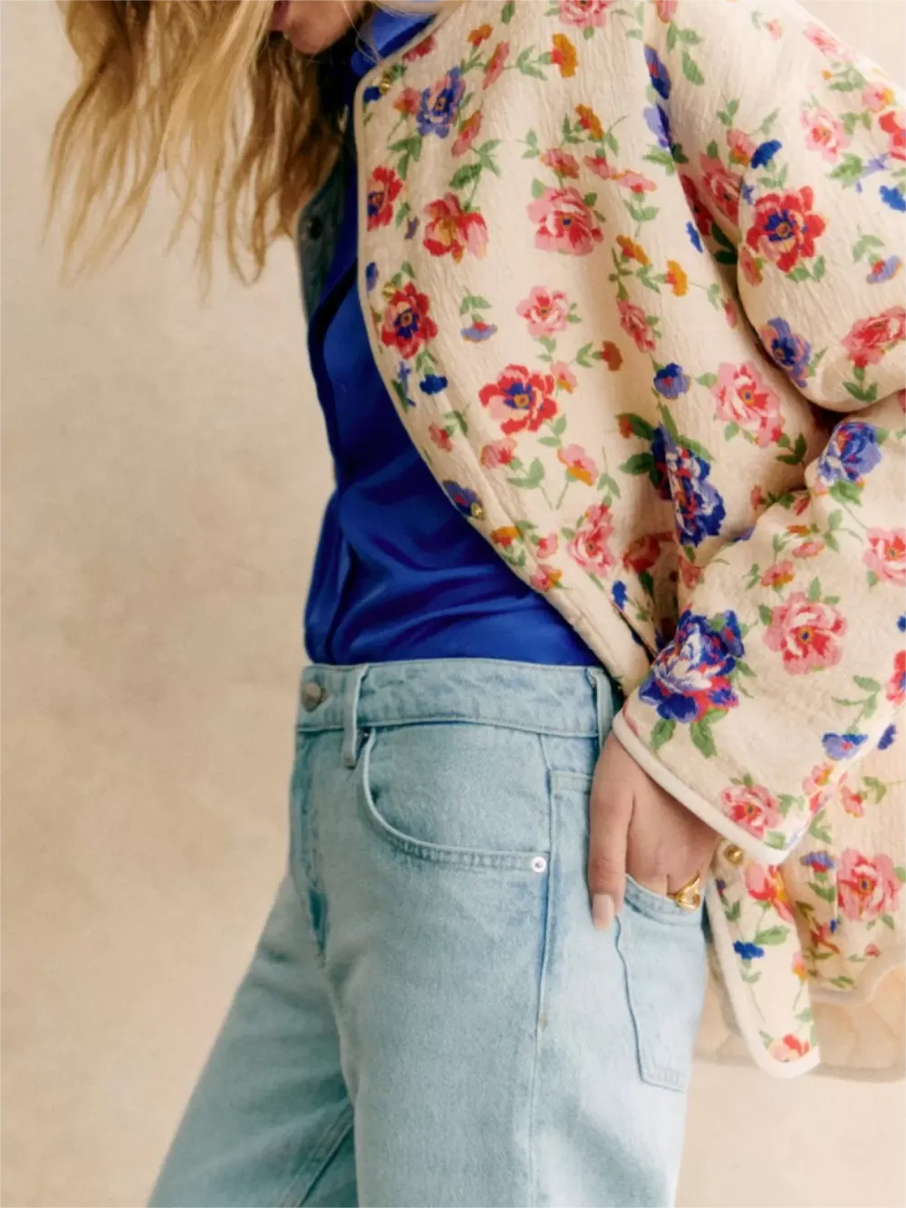 Floral Print Lightweight Jacket