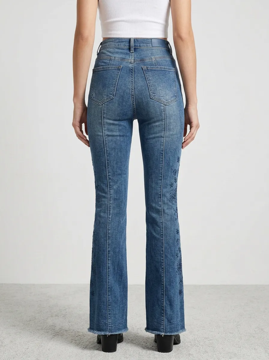Women's High Waist Casual Denim Jeans