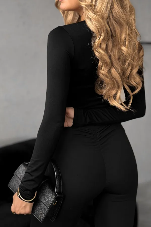 Viscose Blend Long Sleeve Top
