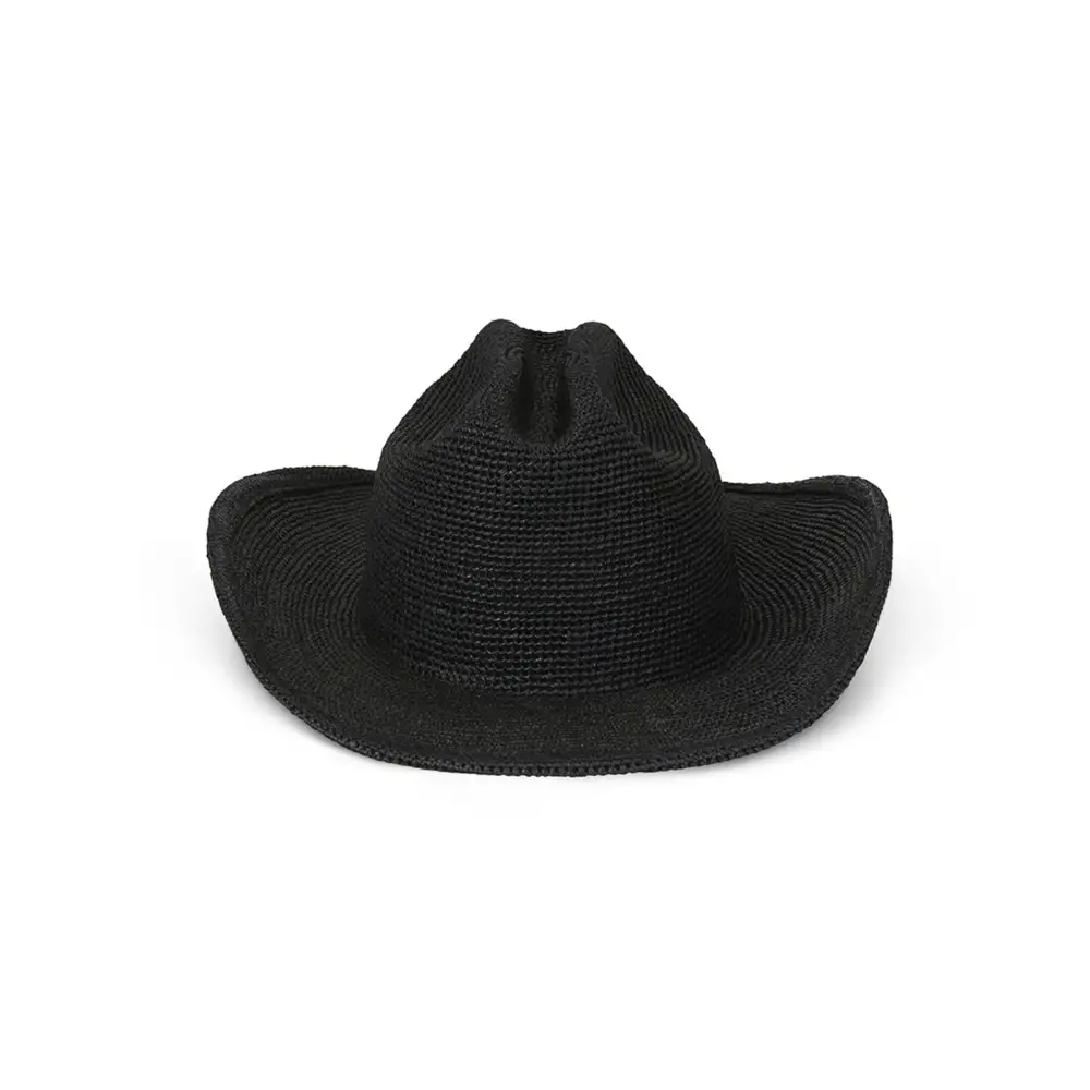 Structured Raffia Cattleman Western Hat