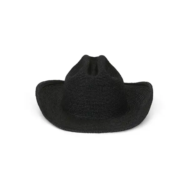 Structured Raffia Cattleman Western Hat