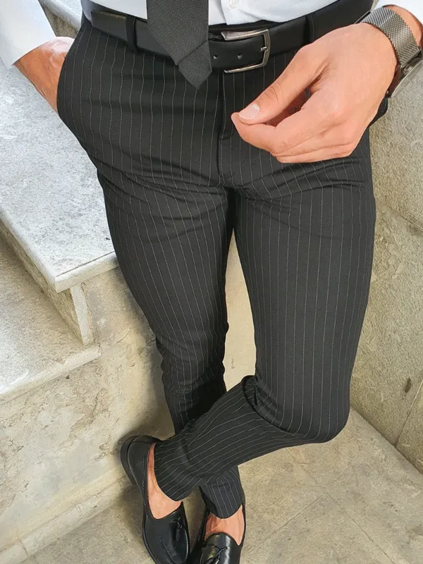 Modern Clean Finish Slim Fit Refined Tailored Trousers