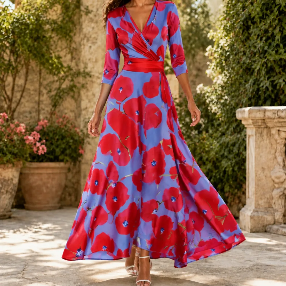 Wrap Soft Maxi Dress