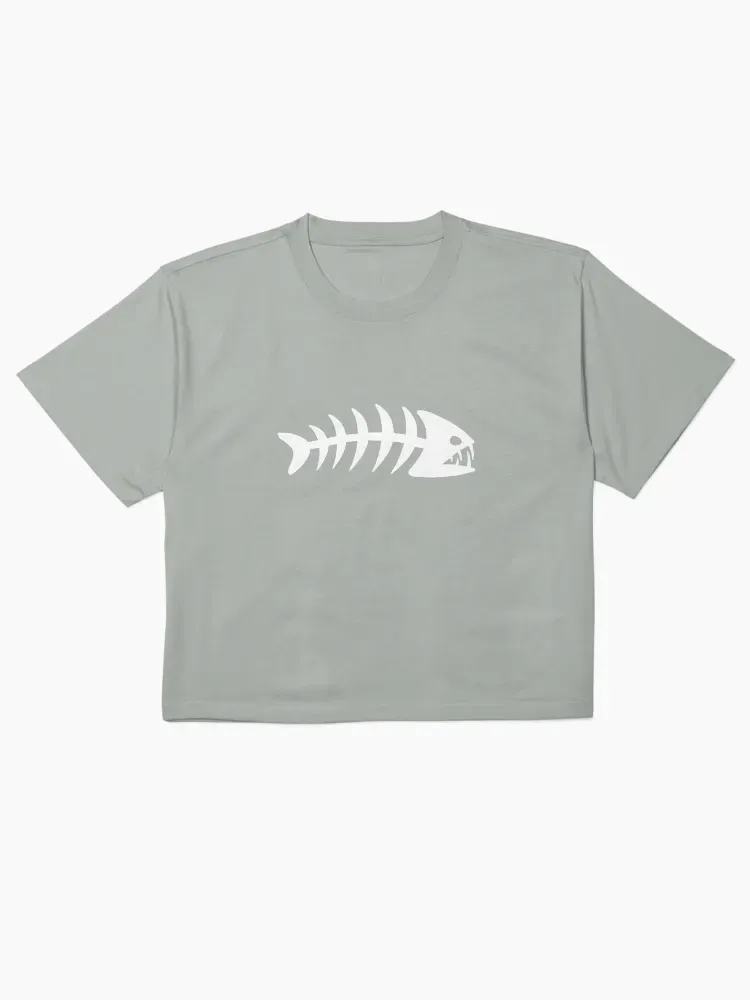 Fish Bone Printed Women'S T-Shirt