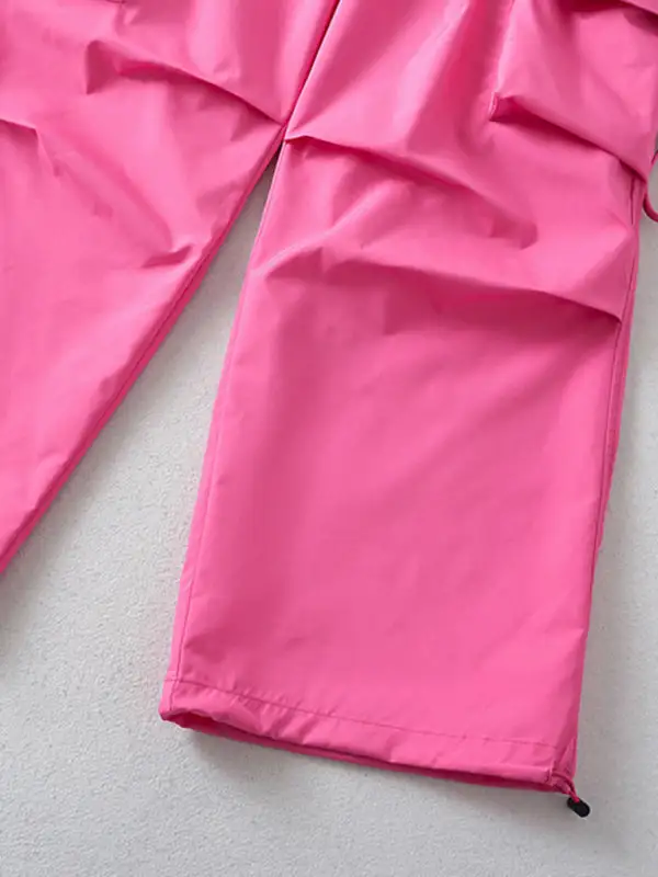 Pocket Sports Cargo Loose Casual Drawstring Pants