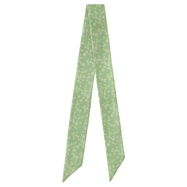 Floating Floral Pattern Hair Scarf