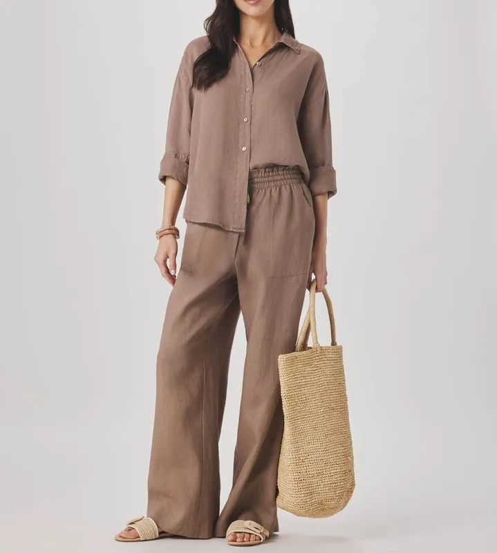 Linen Button Down Top