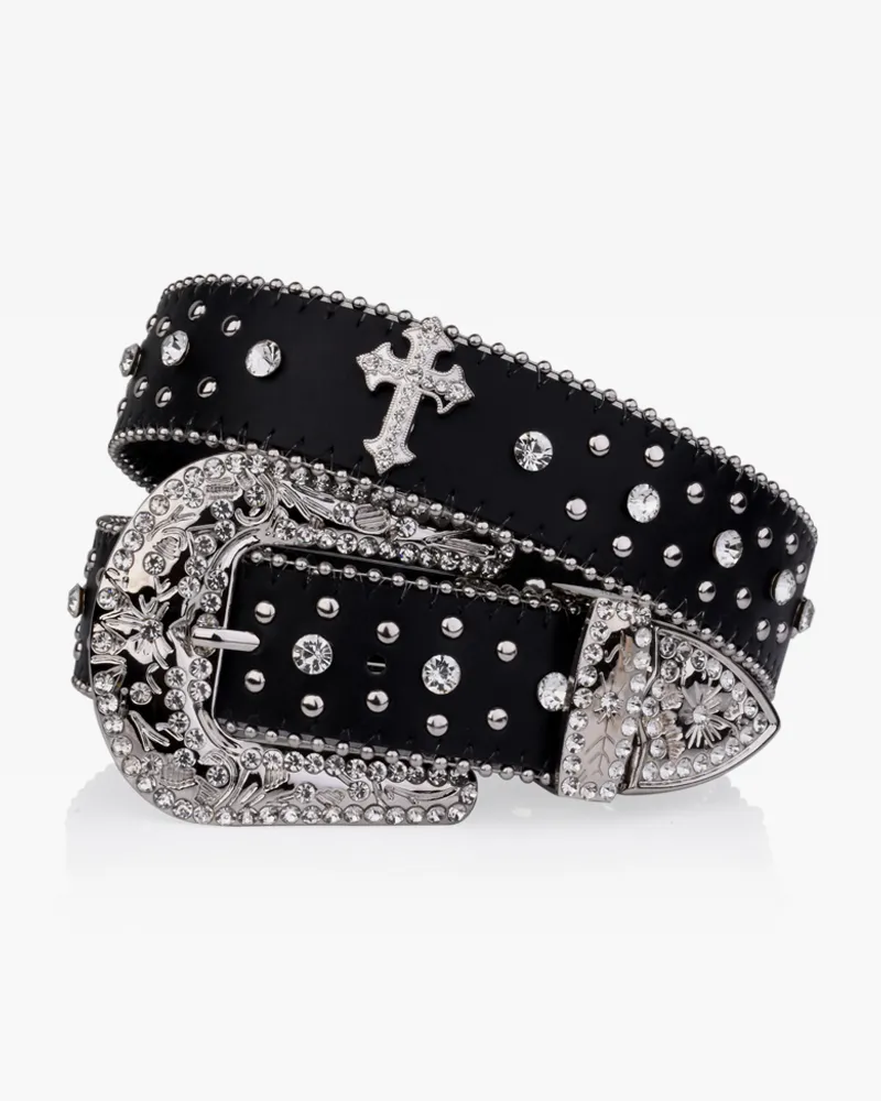 Rhinestone Accent Women's Belt