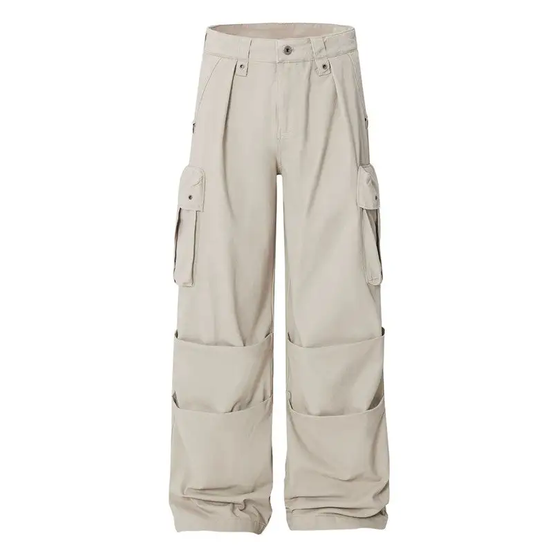 Women's Straight Leg Multi Pocket Printed Cargo Pants