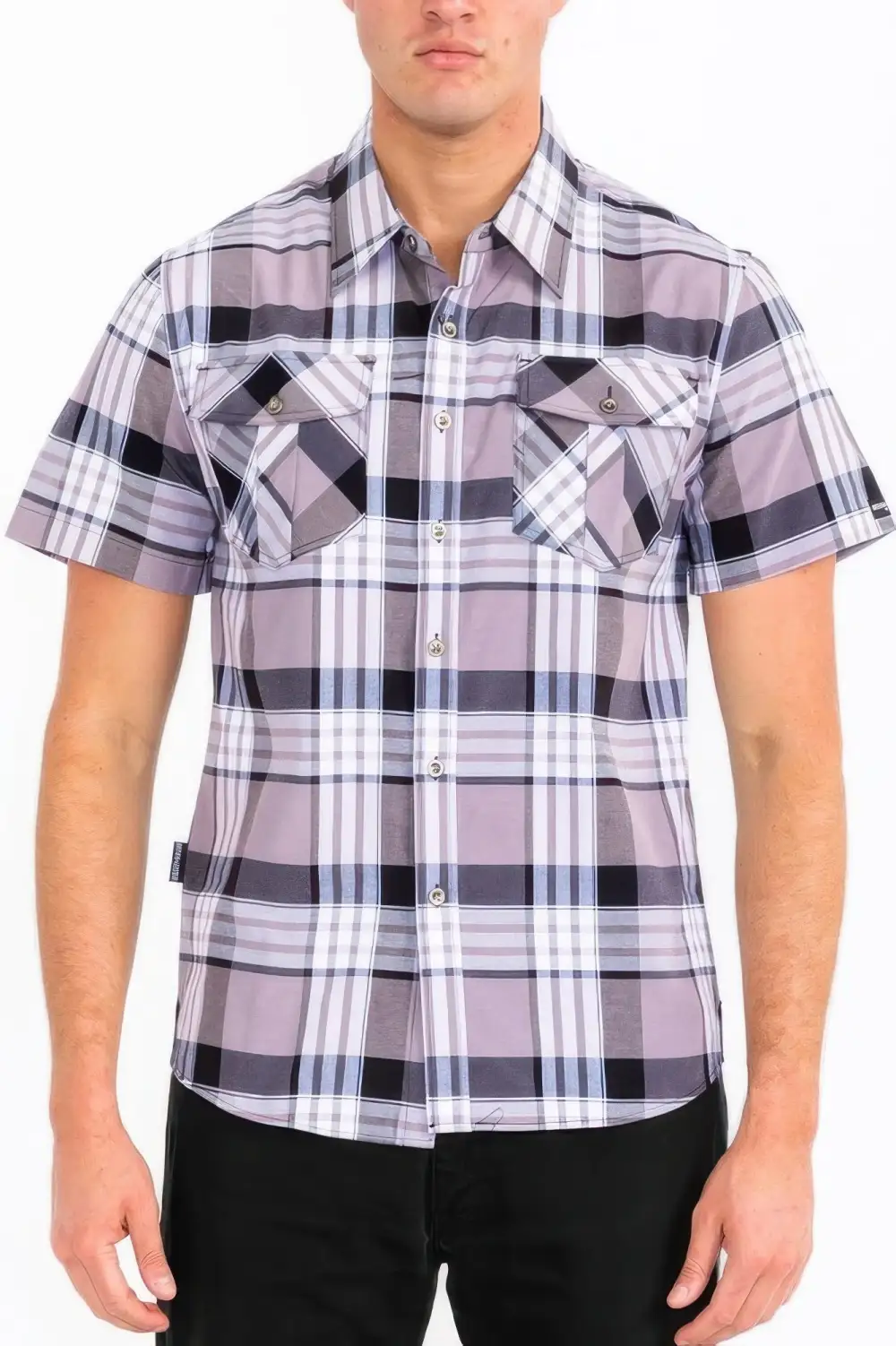 Men's Checkered Two Pocket Shirt