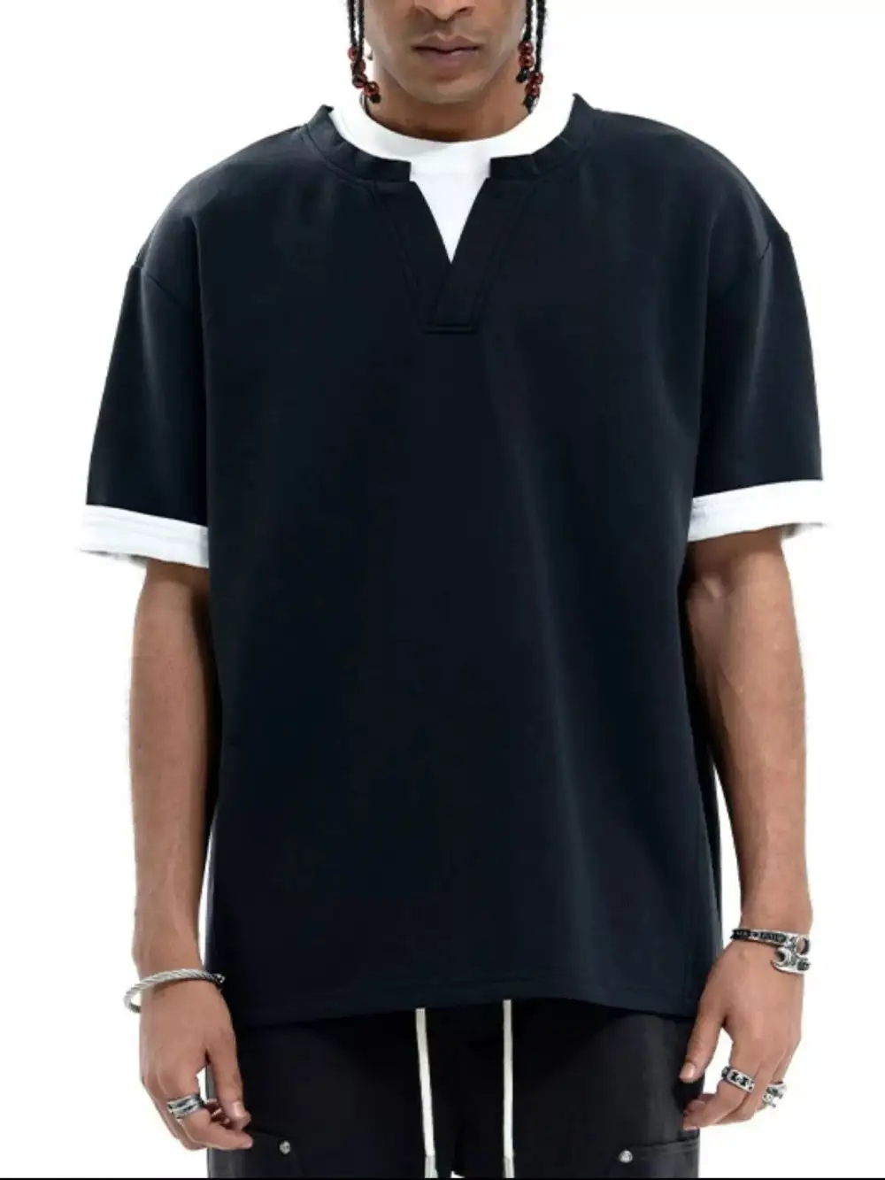 Contrast Trim Short Sleeve T-Shirt