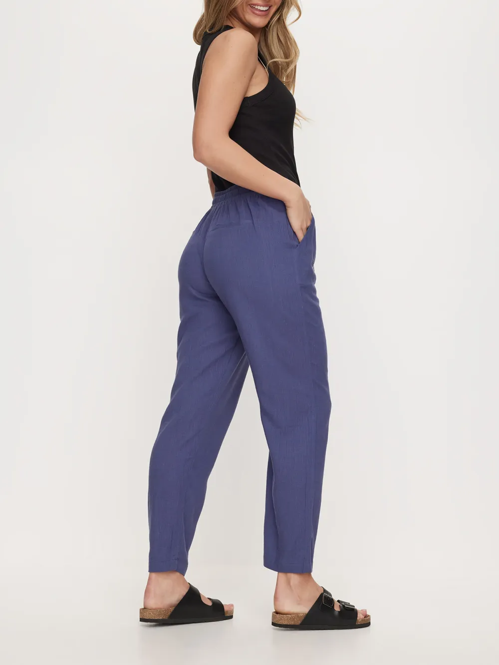 Breathable Linen Wide-Leg Pants