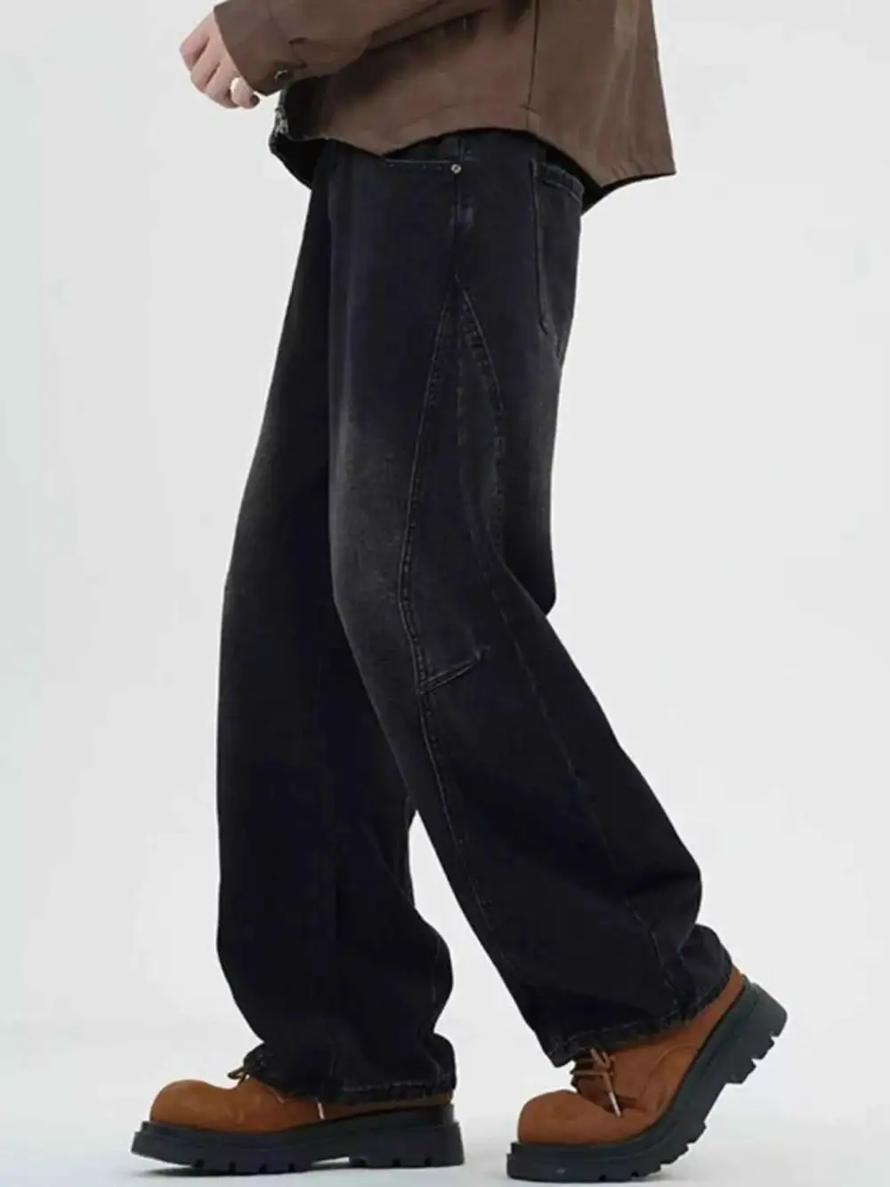 Modern Washed Wide Leg Jeans