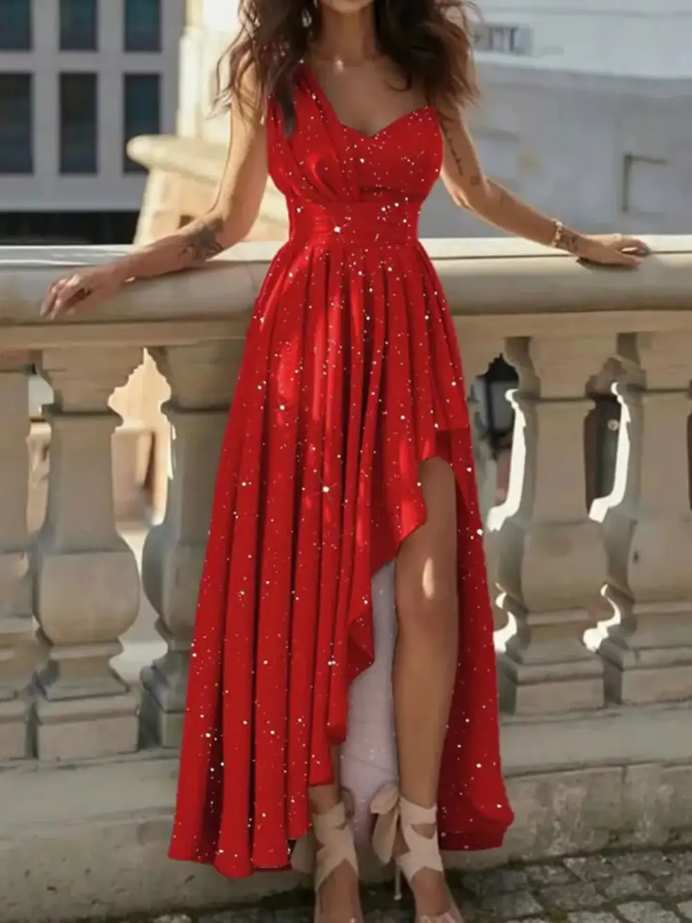 Shoulder Maxi Dress