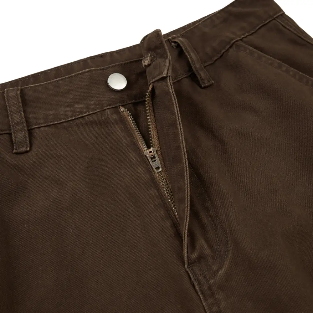 Straight Leg Baggy Paneled Cargo Pants