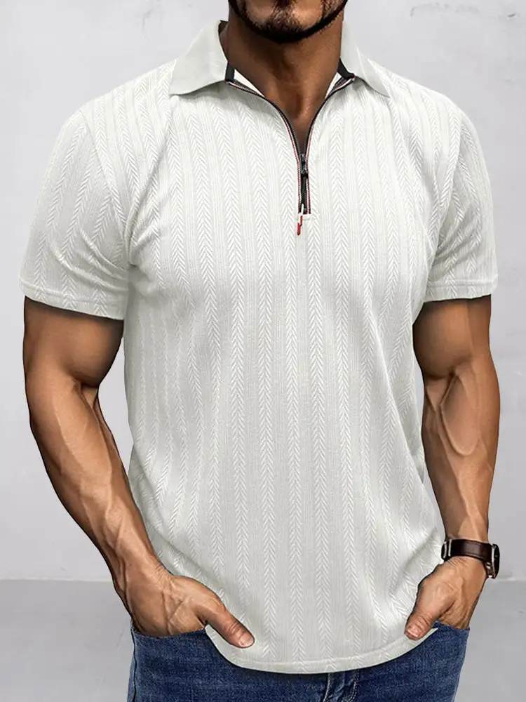Quarter Button Polo Shirt
