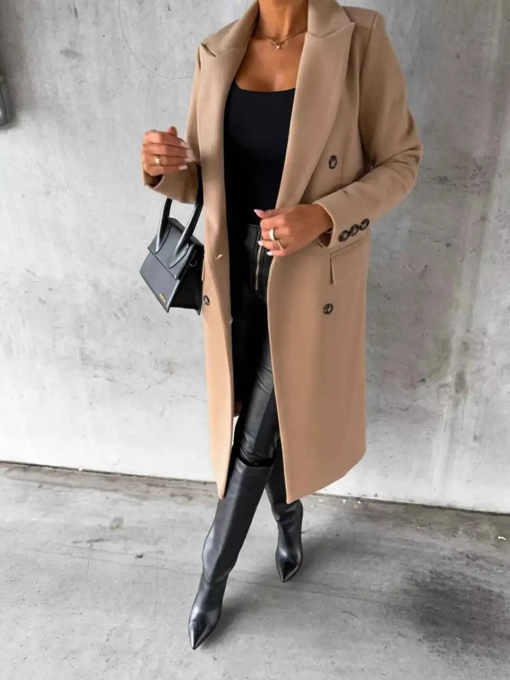 Double Breasted Longline Coat
